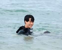 He is also a good swimmer.